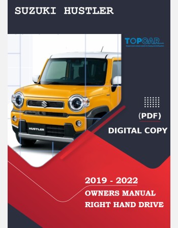 suzuki hustler 2019 2020 2021 & 2022 owners manual in english